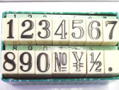 洋数字柄付、14本組です。 洋数字柄付、14本組です。